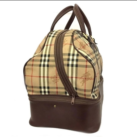 AUTH Burberry Nova Check boston travel bag - Picture 4 of 17